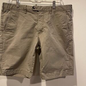 Ted Baker Beige Flat Front Shorts